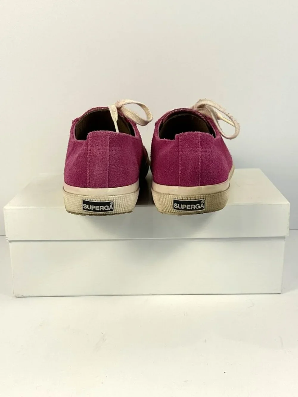 Superga Pink Suede Sneakers